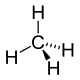 Two dimensional representation of methane